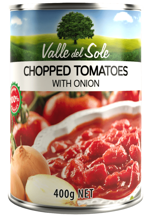 Chopped Tomatoes with Onion
